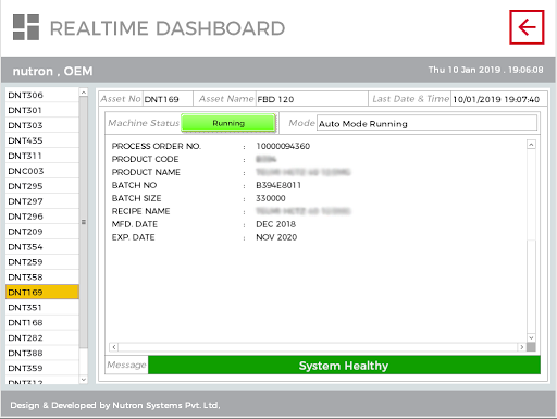 Line Integration System Asset/Equipment Management